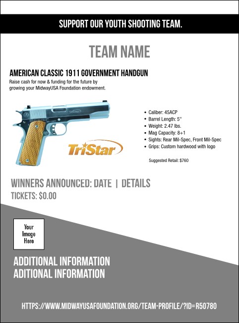 American Classic 1911 Government Handgun Flyer V1 Product Front