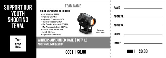 Vortex Sparc Solar Red Dot Raffle Ticket V2 Product Front