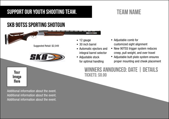 SKB 90TSS Sporting Shotgun Postcard V1 Product Front