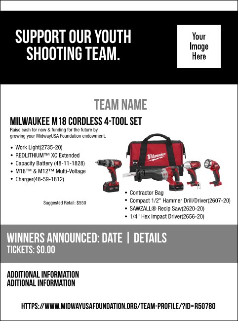 Milwaukee M18 Cordless 4-Tool Set Flyer V2 Product Front
