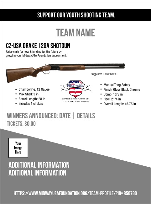 CZ-USA Drake 12ga Shotgun Flyer V1 Product Front