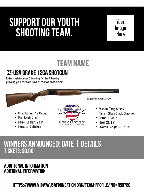 CZ-USA Drake 12ga Shotgun Flyer V2 Product Front