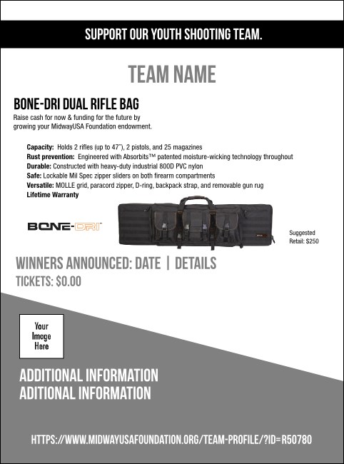 BONE-DRI Dual Rifle Bag Flyer V1 Product Front