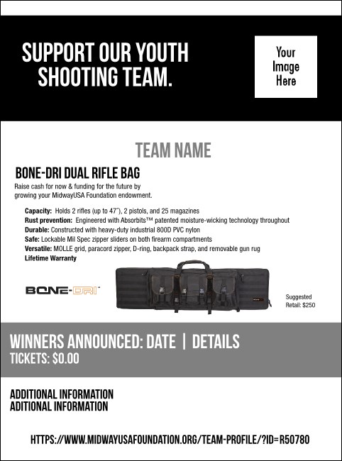 BONE-DRI Dual Rifle Bag Flyer V2 Product Front
