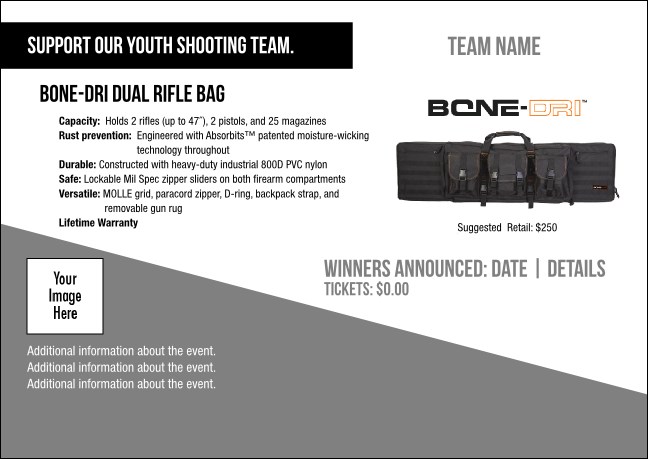 BONE-DRI Dual Rifle Bag Postcard V1 Product Front