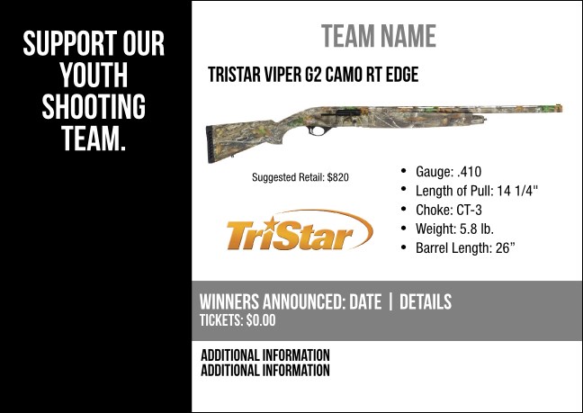 TriStar Viper G2 Camo RT Edge Postcard V2 Product Front