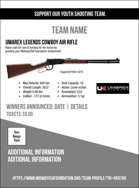 Umarex Legends Cowboy Air Rifle Flyer V1 Product Front