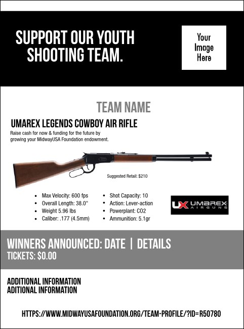 Umarex Legends Cowboy Air Rifle Flyer V2 Product Front