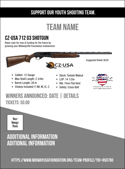 CZ-USA 712 G3 Shotgun Flyer V1 Product Front
