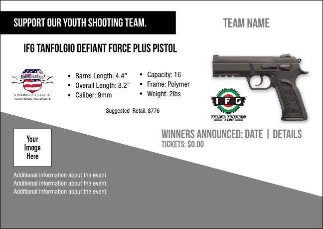 IFG Tanfolgio Defiant Force Plus Pistol Postcard V1