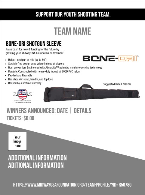 BONE-DRI Shotgun Sleeve Flyer V1 Product Front