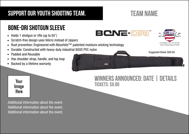 BONE-DRI Shotgun Sleeve Postcard V1 Product Front