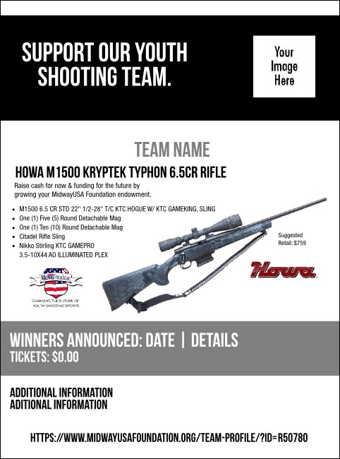 Howa M1500 Kryptek Typhon 6.5CR Rifle Flyer V2 Product Front