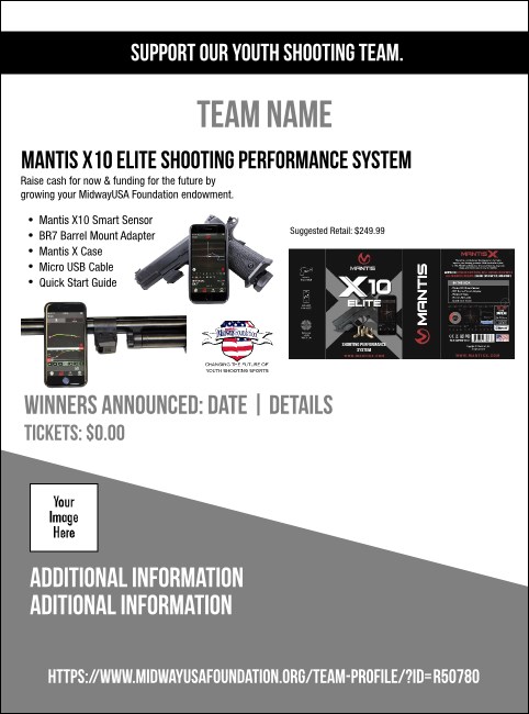 Mantis X10 Elite Shooting Performance System Flyer V1 Product Front