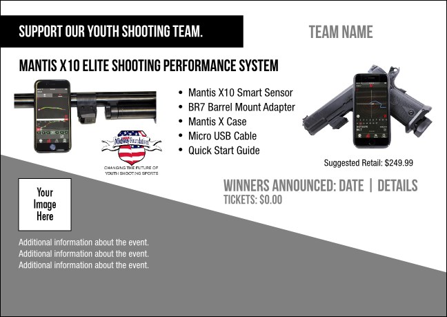 Mantis X10 Elite Shooting Performance System Postcard V1 Product Front