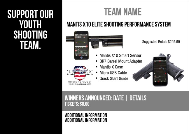 Mantis X10 Elite Shooting Performance System Postcard V2 Product Front