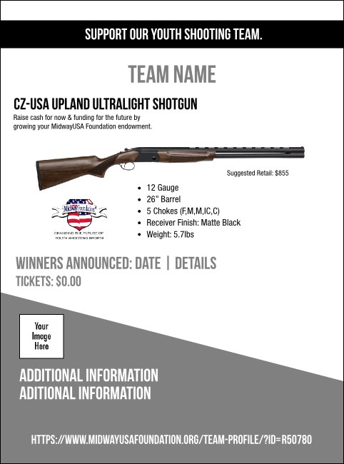 CZ-USA Upland Ultralight Shotgun Flyer V1 Product Front