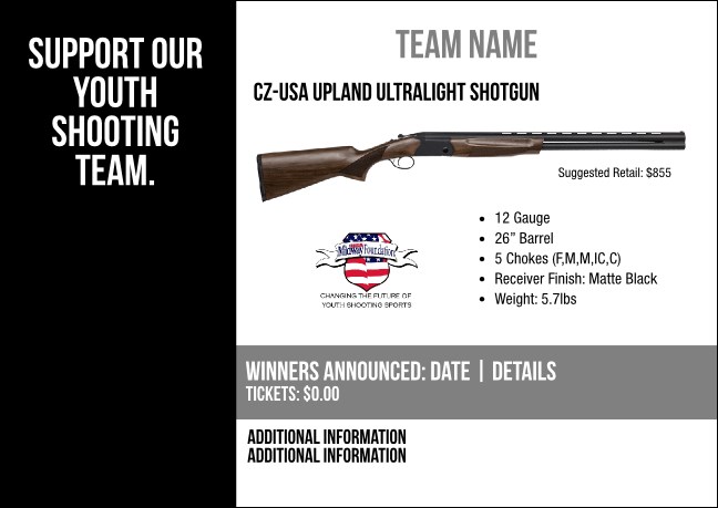 CZ-USA Upland Ultralight Shotgun Postcard V2