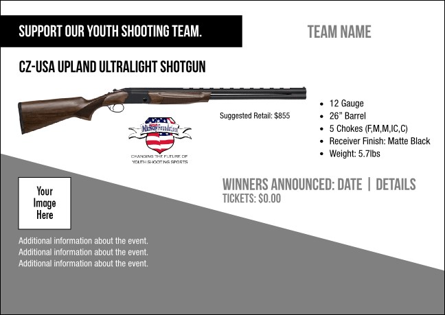 CZ-USA Upland Ultralight Shotgun Postcard V1 Product Front