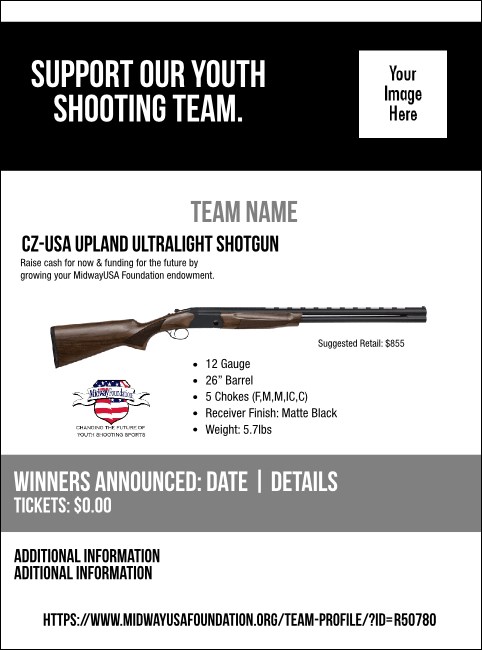 CZ-USA Upland Ultralight Shotgun Flyer V2 Product Front