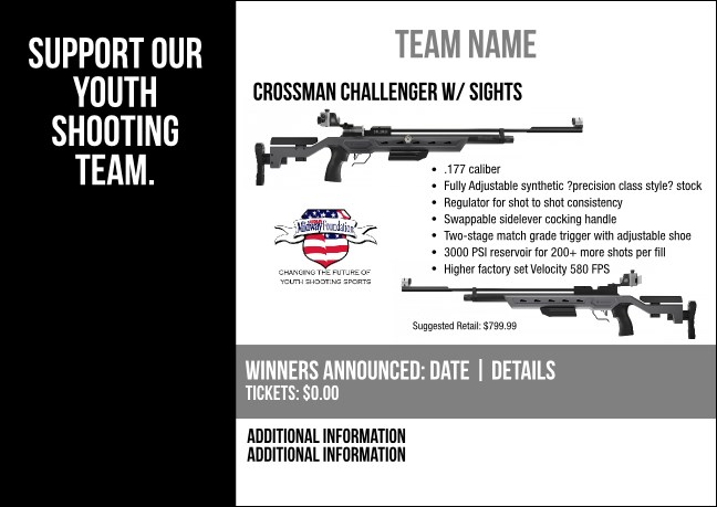 Crossman Challenger w/ Sights V2 Postcard Product Front