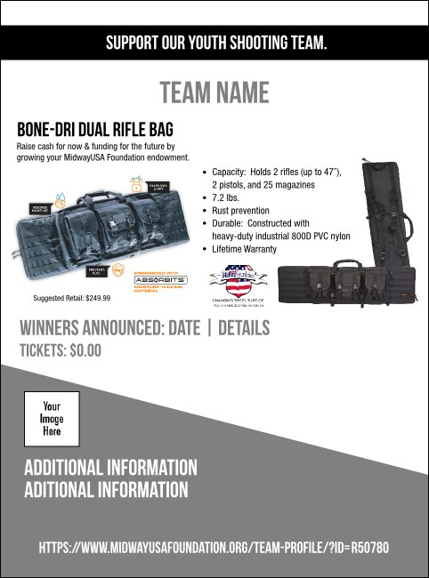 Bone-Dri Dual Rifle Bag V1 Flyer Product Front