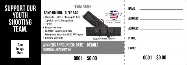 Bone-Dri Dual Rifle Bag V2 Raffle Ticket Product Front