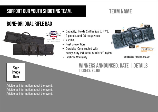 Bone-Dri Dual Rifle Bag V1 Postcard Product Front